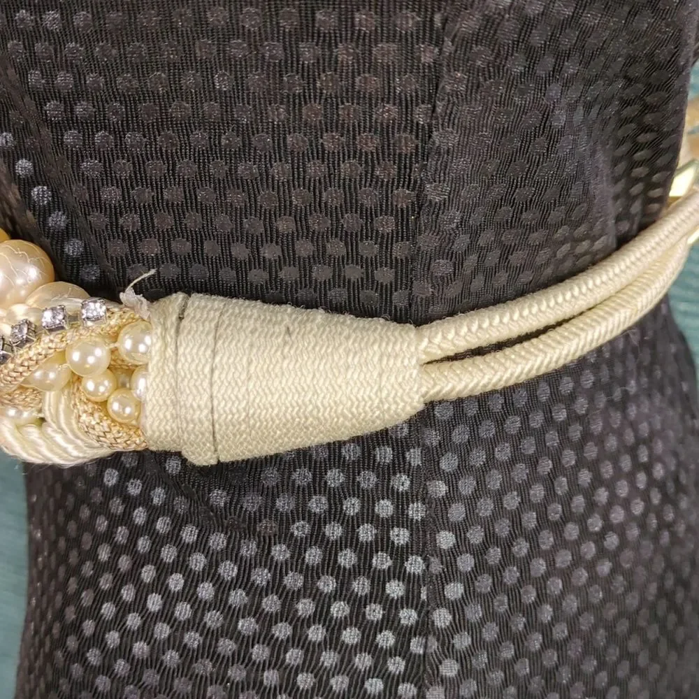 Beautiful Braided Bejeweled Belt! Vintage 80's-ish?